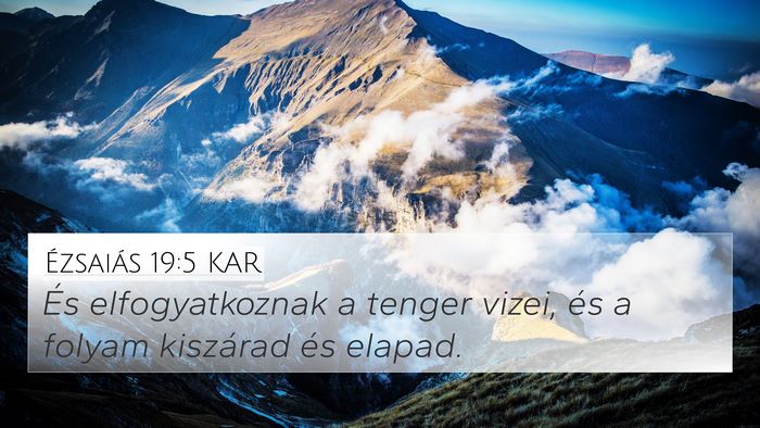 Ézsaiás 19:5 KAR Bible Verse Image