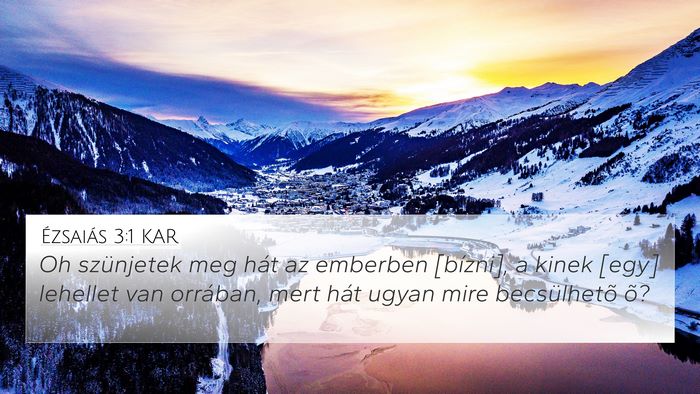 Ézsaiás 3:1 KAR Bible Verse Image