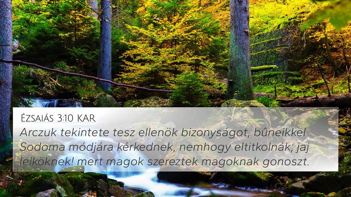 Ézsaiás 3:10 KAR Bible Verse Image