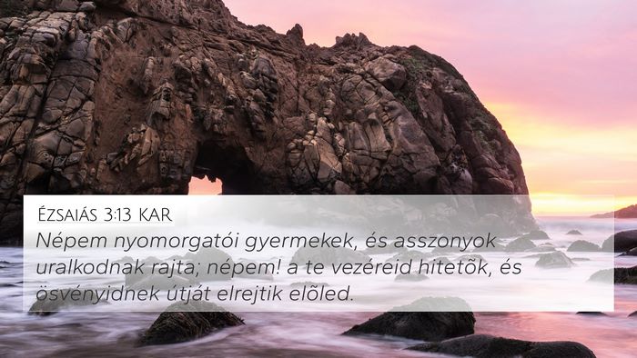 Ézsaiás 3:13 KAR Bible Verse Image