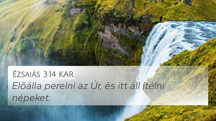 Ézsaiás 3:14 KAR Bible Verse Image
