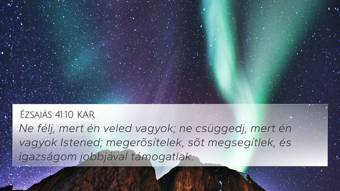 Ézsaiás 41:10 KAR Bible Verse Image