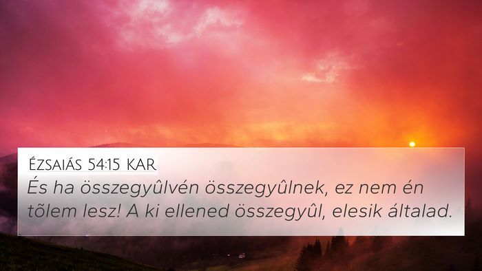 Ézsaiás 54:15 KAR Bible Verse Image