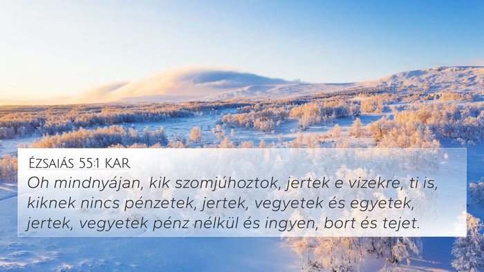 Ézsaiás 55:1 KAR Bible Verse Image