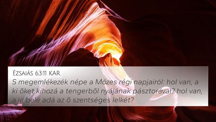 Ézsaiás 63:11 KAR Bible Verse Image