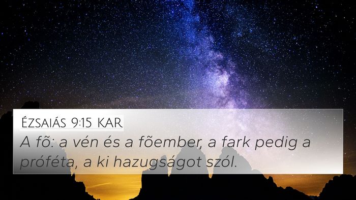 Ézsaiás 9:15 KAR Bible Verse Image