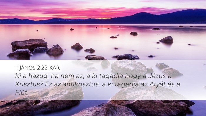 1 János 2:22 KAR Bible Verse Image