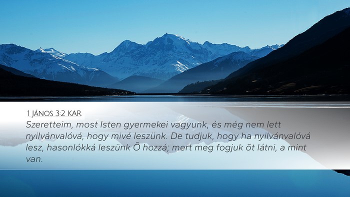 1 János 3:2 KAR Bible Verse Image
