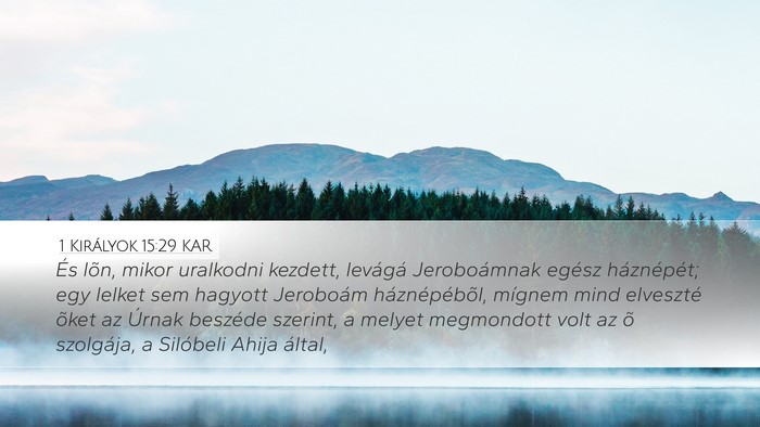 1 Királyok 15:29 KAR Bible Verse Image