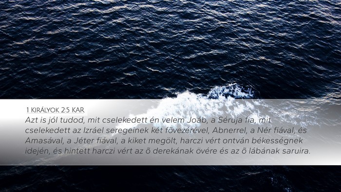 1 Királyok 2:5 KAR Bible Verse Image