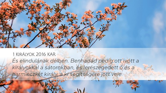1 Királyok 20:16 KAR Bible Verse Image