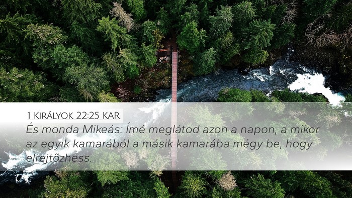 1 Királyok 22:25 KAR Bible Verse Image