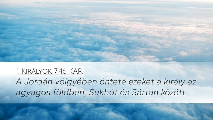 1 Királyok 7:46 KAR Bible Verse Image