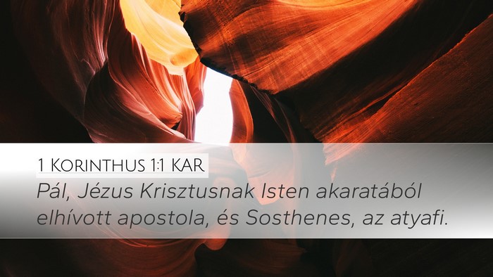 1 Korinthus 1:1 KAR Desktop Wallpaper - Pál, Jézus Krisztusnak Isten akaratából - Desktop Bible Verse Wallpaper
