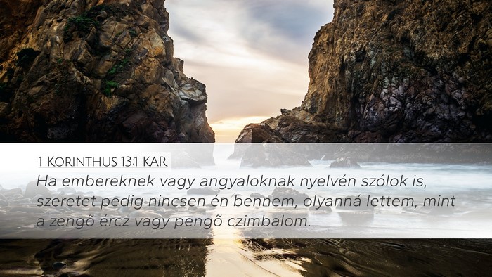 1 Korinthus 13:1 KAR Bible Verse Image