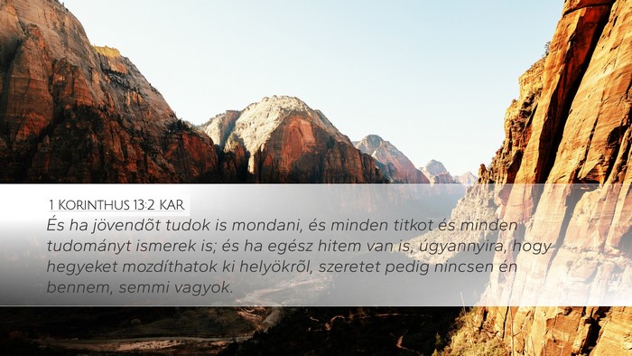 1 Korinthus 13:2 KAR Bible Verse Image