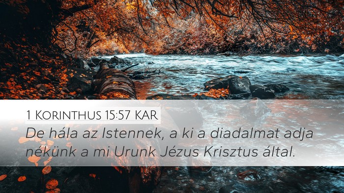 1 Korinthus 15:57 KAR Bible Verse Image