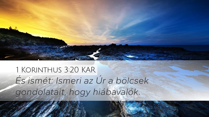 1 Korinthus 3:20 KAR Bible Verse Image