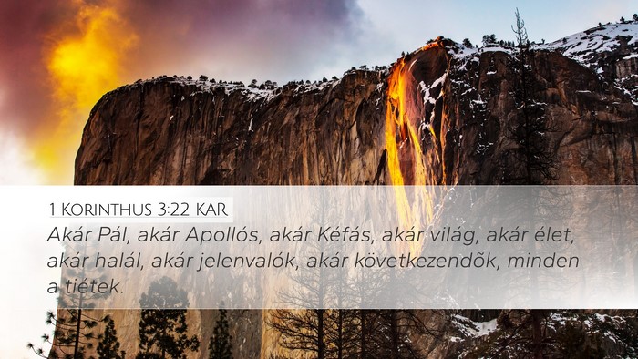 1 Korinthus 3:22 KAR Bible Verse Image