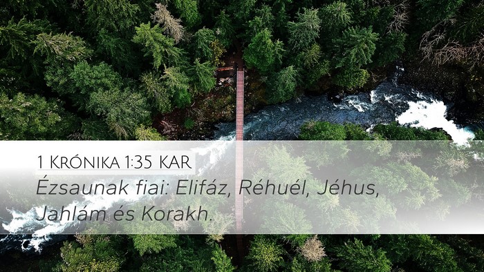 1 Krónika 1:35 KAR Bible Verse Image