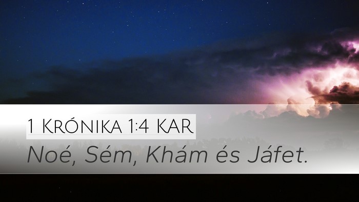 1 Krónika 1:4 KAR Bible Verse Image