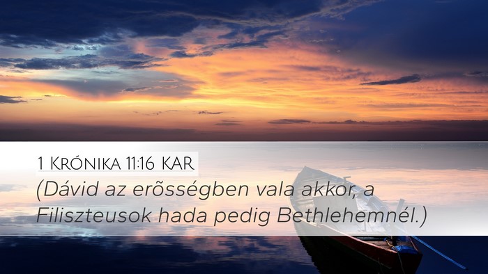 1 Krónika 11:16 KAR Bible Verse Image