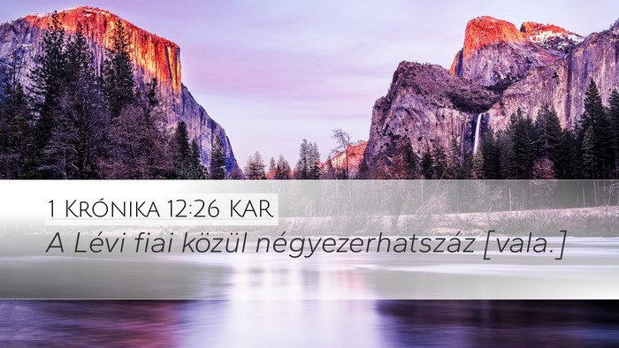 1 Krónika 12:26 KAR Bible Verse Image