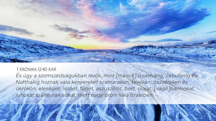 1 Krónika 12:40 KAR Bible Verse Image