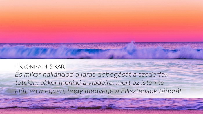 1 Krónika 14:15 KAR Bible Verse Image