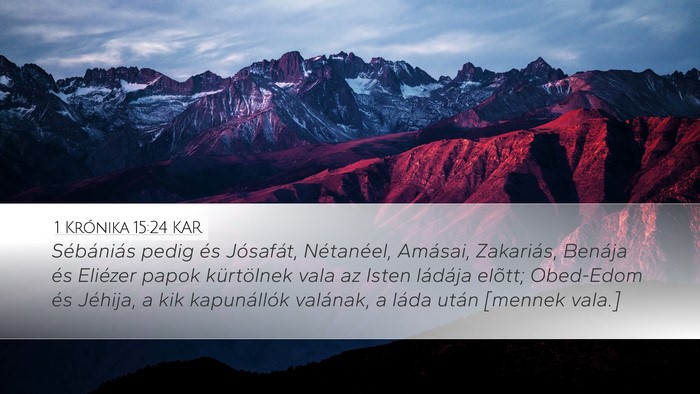 1 Krónika 15:24 KAR Bible Verse Image