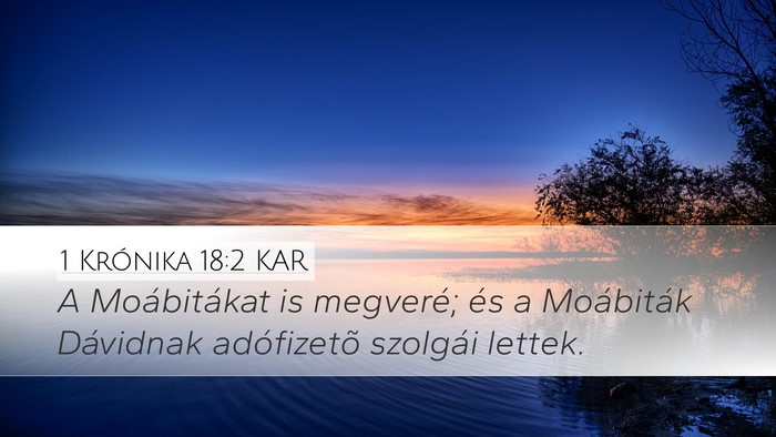 1 Krónika 18:2 KAR Bible Verse Image