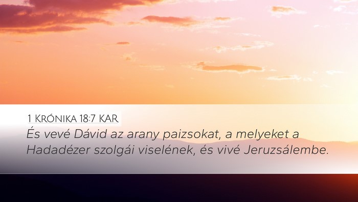 1 Krónika 18:7 KAR Bible Verse Image