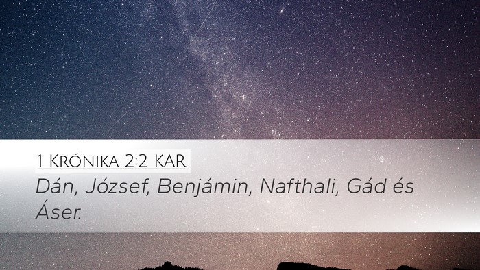 1 Krónika 2:2 KAR Desktop Wallpaper - Dán, József, Benjámin, Nafthali, Gád és - Desktop Bible Verse Wallpaper