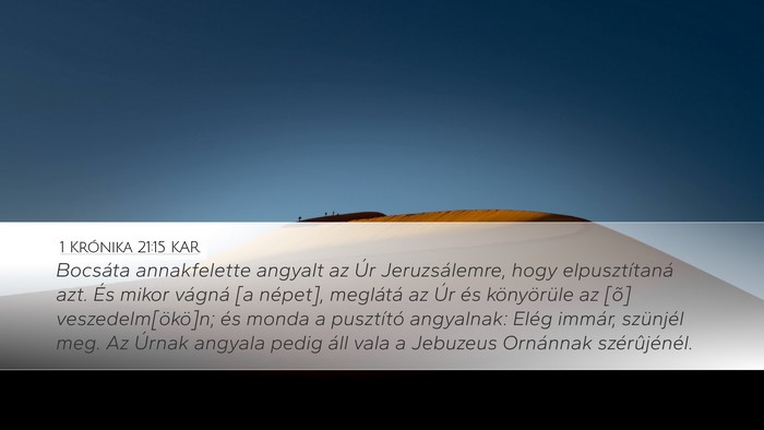 1 Krónika 21:15 KAR Bible Verse Image
