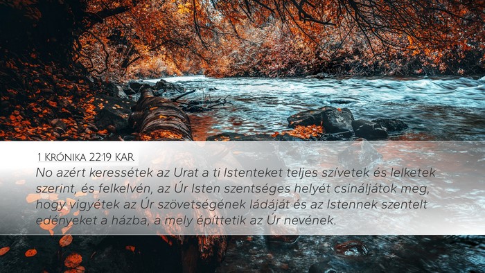 1 Krónika 22:19 KAR Bible Verse Image