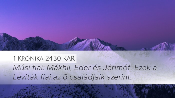 1 Krónika 24:30 KAR Bible Verse Image