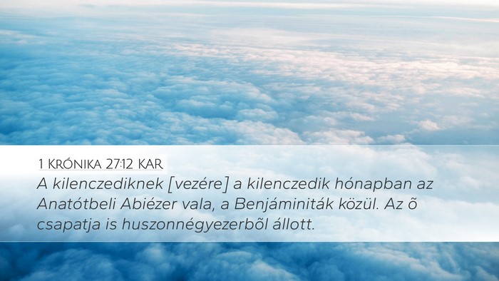 1 Krónika 27:12 KAR Bible Verse Image