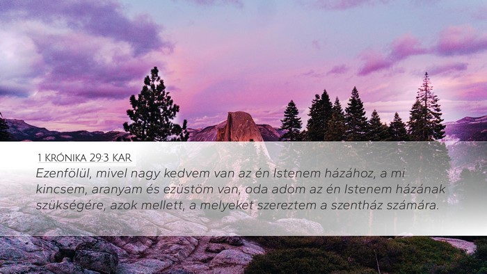 1 Krónika 29:3 KAR Bible Verse Image