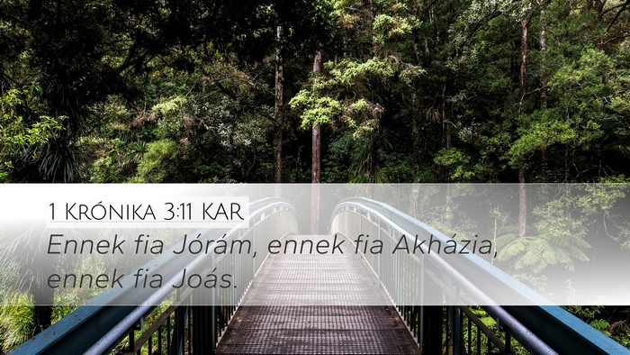 1 Krónika 3:11 KAR Bible Verse Image