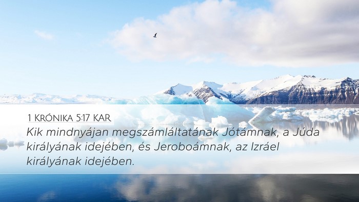 1 Krónika 5:17 KAR Bible Verse Image
