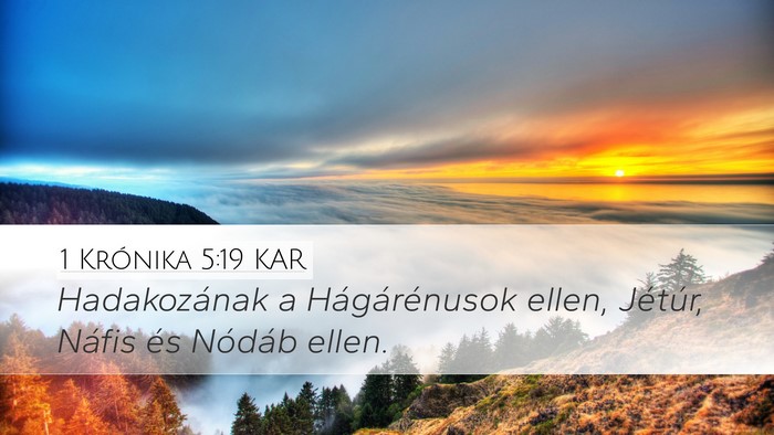 1 Krónika 5:19 KAR Bible Verse Image