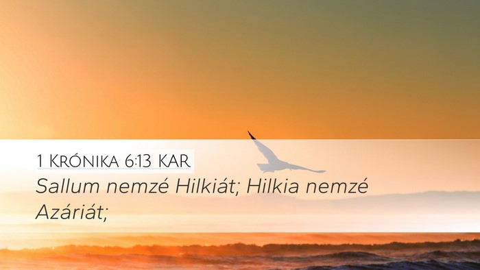 1 Krónika 6:13 KAR Bible Verse Image