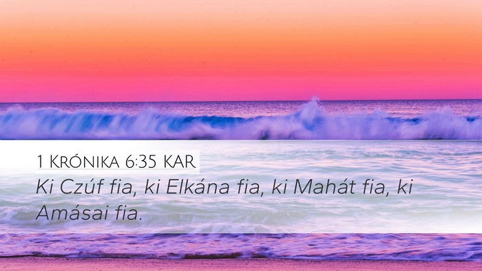 1 Krónika 6:35 KAR Bible Verse Image
