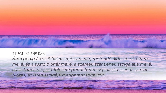 1 Krónika 6:49 KAR Bible Verse Image