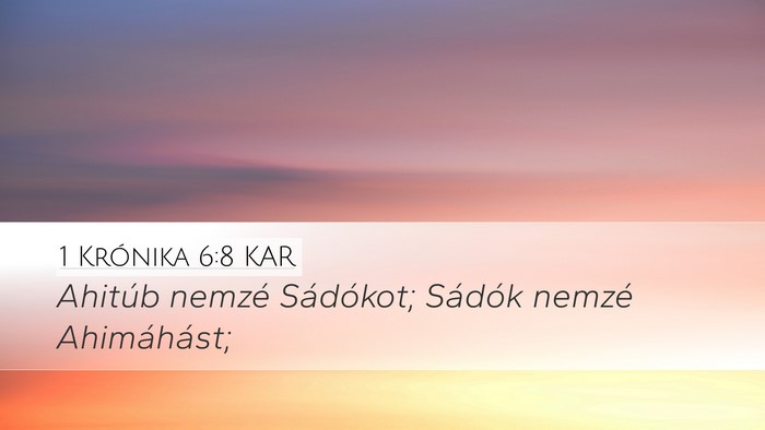 1 Krónika 6:8 KAR Bible Verse Image