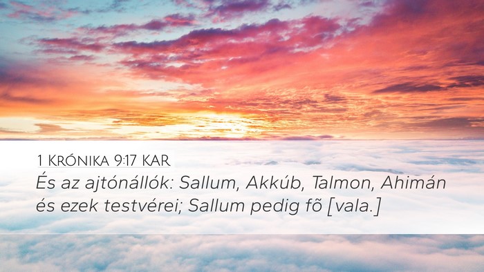 1 Krónika 9:17 KAR Bible Verse Image