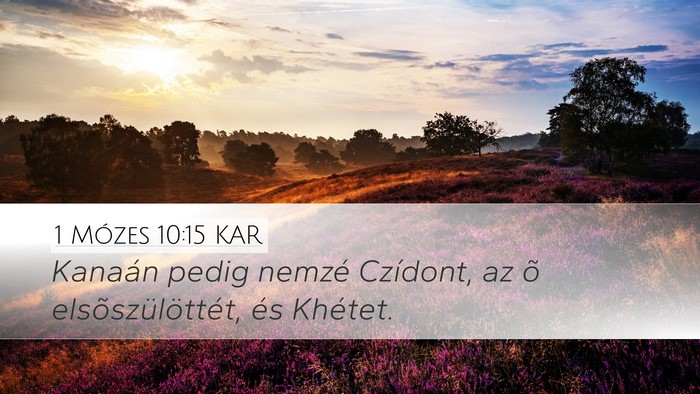1 Mózes 10:15 KAR Bible Verse Image