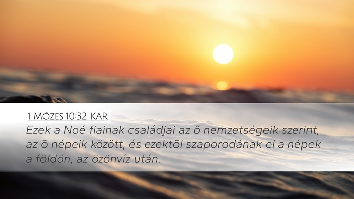 1 Mózes 10:32 KAR Bible Verse Image