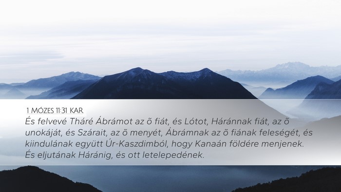 1 Mózes 11:31 KAR Bible Verse Image
