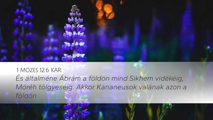 1 Mózes 12:6 KAR Bible Verse Image